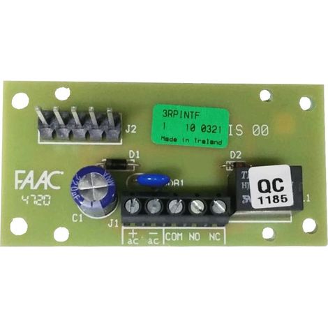 FAAC 787725 Interfaccia Modulo Per Ricevitore Ricevente Innesto Rele’ Rp