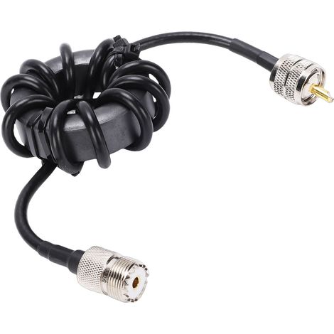GARRYFIZH Anneau de Choke Ondes Courtes 1.8-30MHz 600W 1:1 - Balun Courant Onde Courte avec Connecteur M Mâle/Femelle (1/5)