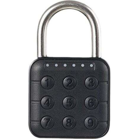 Cadenas à Combinaison De Boutons Réinitialisables pour L'extérieur avec Serrure Numérique, Cadenas Code De De Passe à 6 Chiffres pour Bagages, Bureaux, Casiers, Voitures Express (1/4)