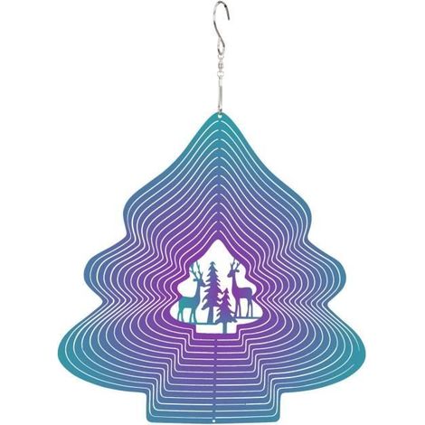 Windspiel - Regenbogen - Metall - 33 cm - Gartendekoration - Leuchtende Farben