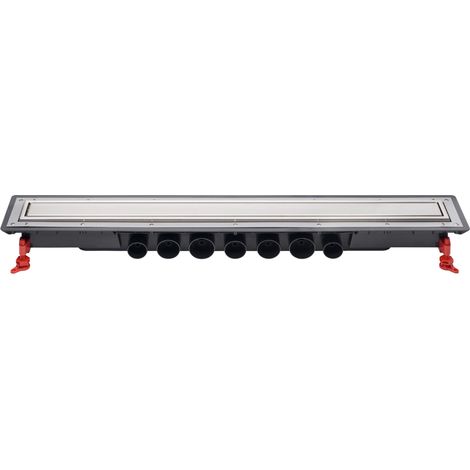 Caniveau douche à l'italienne 90 cm Venisio Expert avec grille réversible en inox, Wirquin 30723960, gris (1/5)