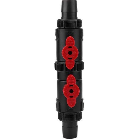 Connecteur rapide 16-22 mm – double valve anti-fuite – bricolage aquarium sans outils (1/5)