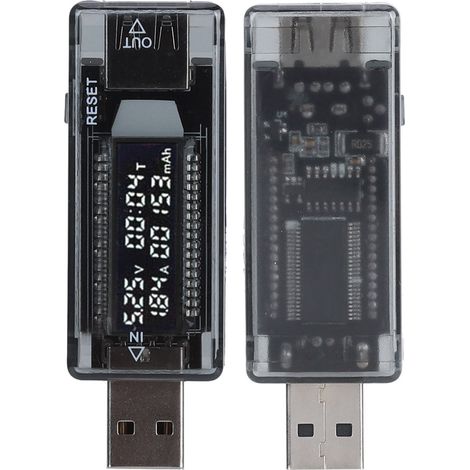 USB-Tester, Voltmeter, Amperemeter, Leistungs-/Kapazitäts-/Leistungstester für mobile Wandladegeräte (1/5)