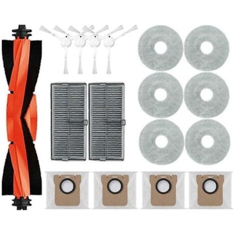 Pièces détachées pour aspirateur robot Xiaomi Mijia M30S D103CN : brosse principale, filtre HEPA, lingette et sac à poussière. (1/5)