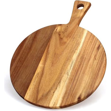 Planche à découper en bois - Assiettes - Planche à apéritif - Planche à fromage - Planche à découper en bois massif - Planche à pizza - Planches à découper - Planche de service - Couleur bois - Couleu (1/5)