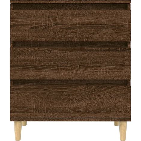 Credenza buffet cassettiera mobile contenitore organizer cucina soggiorno soggiorno 60 x 35 x 70 cm derivati del legno marrone 020031309