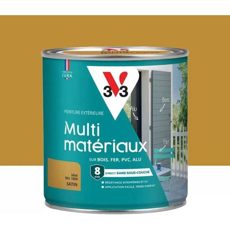 Peinture extérieure V33 Multi-matériaux Satin Miel 0,5 L (1/3)