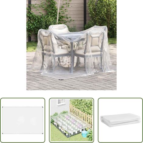 Bâche extérieure - Bâche transparente avec œillets 2x3 m polyéthylène (1/5)
