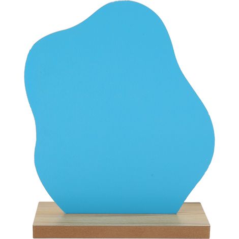 Miroir de maquillage portable léger avec support en bois design unique (1/5)