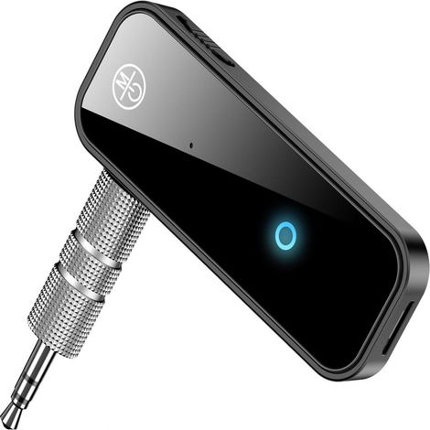 1 Adaptateur Bluetooth, émetteur-récepteur audio stéréo, prise auxiliaire 3,5 mm, portable, pour TV voiture casque (1/5)