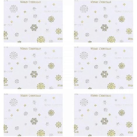 Sencu 1000 feuilles d'emballage pour bonbons, chocolat, caramel, papier ciré, emballage de friandises, sachets pour cadeaux de Noël, emballage de bonbons flocon de neige