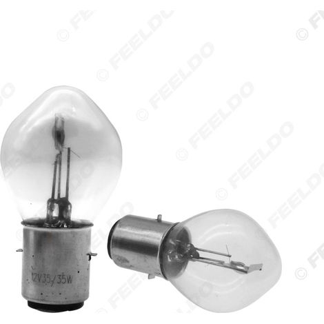 Ampoules halogènes 12V 35/35W pour voitures (B35 BA20D) et ampoules de phares halogènes pour motos.