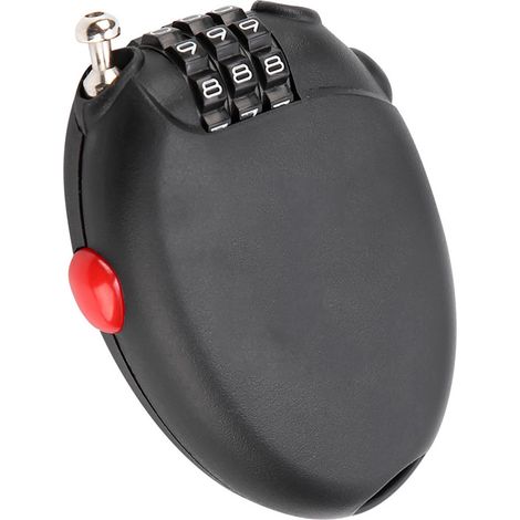 Antivol de vélo multifonction mini câble à code, avec code antivol pour casque et vélo.