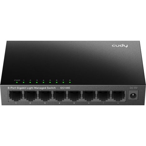 Cudy Switch Gigabit Web Managed 8 Porte GS108E (1/5)