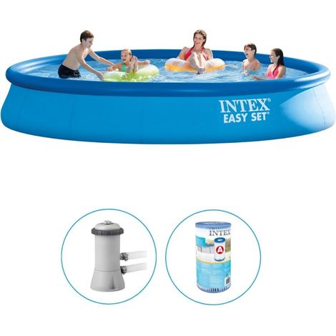 Aufstellpool intex Easy Set blau 457 cm rund (1/5)