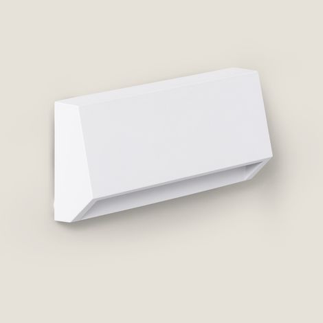 Baliza Exterior LED 3W Superficie Pared Rectangular Tunez 4000K S Blanco Blanco Neutro