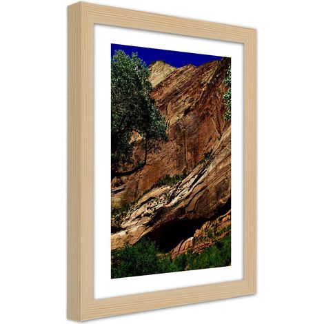 Quadro con cornice, Paesaggio roccioso - 40x60 (1/5)