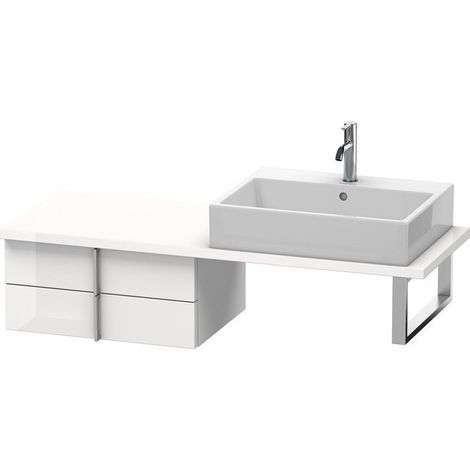 VERO mobile console basso 285x600x448mm nero lucido