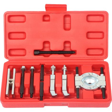 Kit d'extracteur de roulement, outil de démontage de boîte de vitesses 9 pièces avec vis de réglage de type griffe et extensions longues et courtes, complet avec plateau de 15 à 38 mm (1/4)