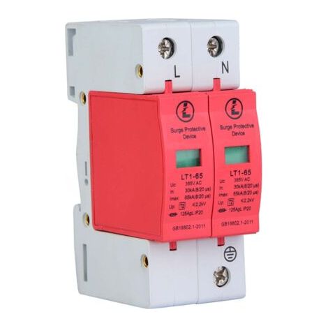 Protection contre la foudre surtension AC protecteur de surtension 2p (2p65ka) (1/4)