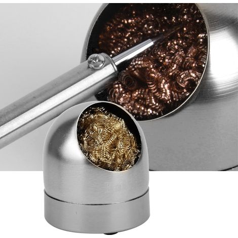 Support de nettoyage pour fer à souder, boule de nettoyage pour pistolet à souder, argent (1/5)