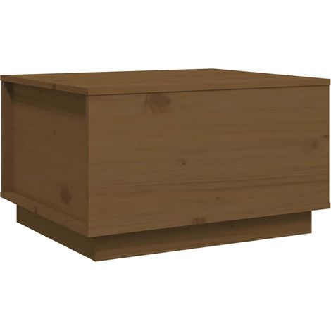 Maison Exclusive - Mesa de centro madera maciza de pino marrón mi (1/5)