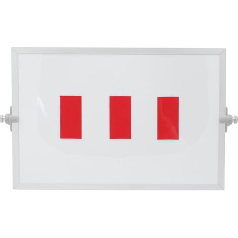 Barre de symboles magnétiques 3x6 cm rouge