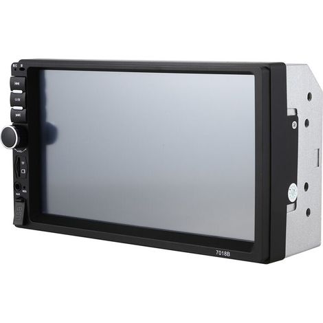 7018B Reproductor MP5 estéreo para coche con pantalla HD de 7 pulgadas, mapas para coche, navegación GPS HD manos libres y portátil. (1/2)
