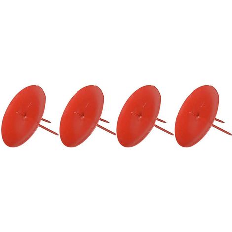 POSIWIO Adventskranz - Kerzenhalter Rot Ø 8 cm im 4er Pack - Metall (1/3)