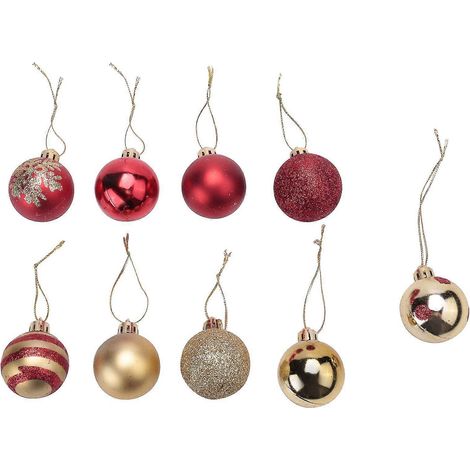 50 Stück Christbaumschmuck Kugelkugeln Weihnachtsfeier Hängekugel Weihnachtsschmuck für Zuhause N (1/5)