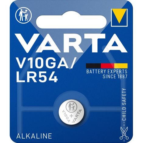Piles alcalines VARTA V10GA – Lot de 1 – 1,5V – Emballage sécurisé pour enfants – Pour jouets et appareils électroniques