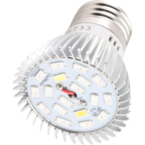 E14 LED Vollspektrum 18W Pflanzenlampe Vollspektrum 85 265V 18W 18 LED Wachstumslampe LED Blumenpflanzen Hydroponik Wachstumsbirne (E27) (1/5)