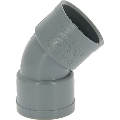 Coude PVC femelle-femelle 45° Ø32