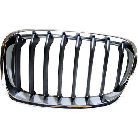 Grille de calandre avant gauche noire et chromée Sport BMW Série 1 F20 - F21 phase 1 2011-2015