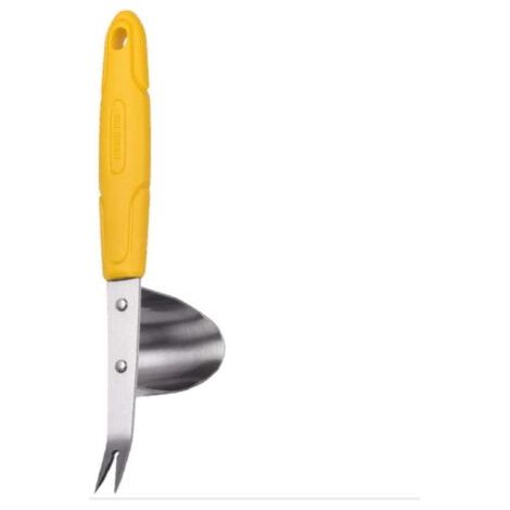 QORVA-Outil de jardinage ergonomique en acier, désherbeur manuel pour désherber les jardins, les pelouses et les parcs (1/5)