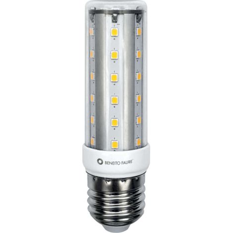 Ampoule Led Tubulaire Hqi E27 10W 360°, Lumière Chaude 3000K, 1000Lm, Lampe Tubulaire Professionnelle D'Intérieur - Beneito & Faure (1/4)