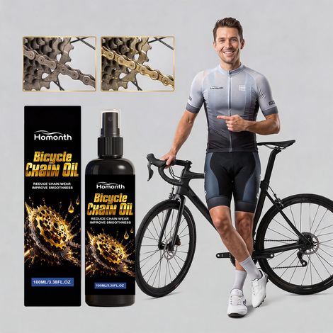 Bicycle chain lubricating spray, deep penetration, protective and rust-preventing bicycle chain lubricant -- 100ml (1/5)