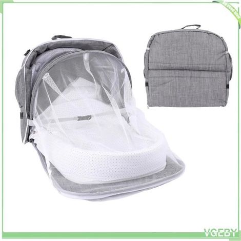 Fafeicy couffin Portable Couffin de voyage pour bébé, multifonctionnel, Portable, pliable, léger, parapharmacie fauteuil Rouge Gris (1/5)