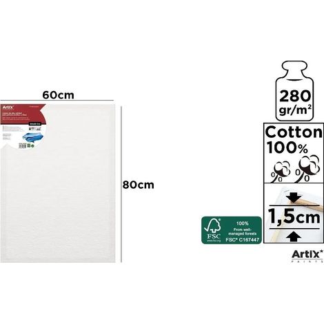 Tela 60x80x1,5 cm 280 g/m2