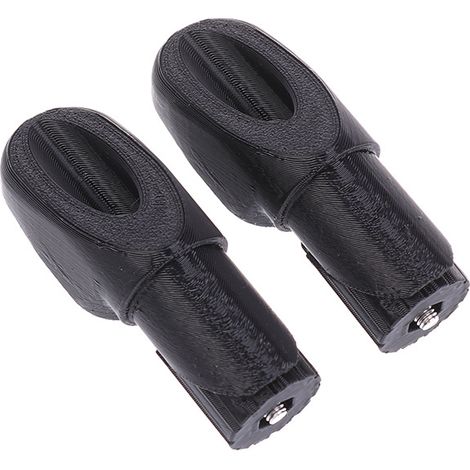 Base mount for wireless gear shift knobs, for TT triathlon handlebars. (1/4)