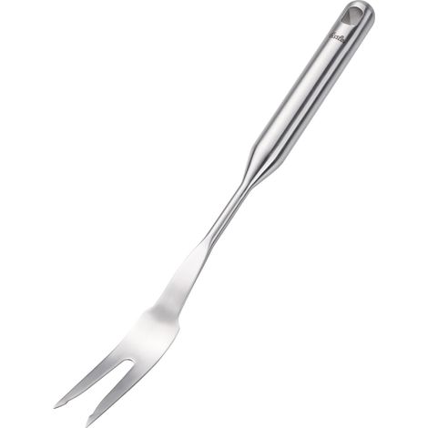 Fourchette à viande en acier inoxydable (28 cm), fourchette de service, fourchette à barbecue, avec œillet de suspension, passe au lave-vaisselle