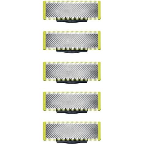 Lames de rechange pour tondeuse OneBlade – Compatible avec modèles QP2523, QP2530, QP6523, QP220 – Lot de 5 lames d’entretien pour salle de bain – Haute précision, rasage et façonnage précis