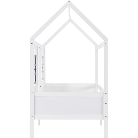Cama casita infantil con 2 cajones, 2 ventanas, blanco, 200 x 90 cm (1/5)