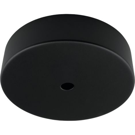 Rosone soffitto metallico rotondo Ø10 cm nero DPM X-LINE