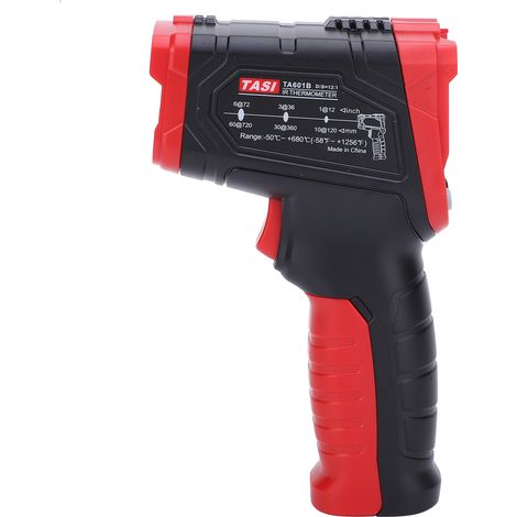 Infrarot-Thermometer, berührungsloses digitales Temperaturmessgerät mit einem Messbereich von 50 °C - 680 °C (58 °F - 1056 °F), HD-LCD-Farbdisplay, intelligente Schlaf-, Ton- und Lichtalarmfunktion, e (1/5)