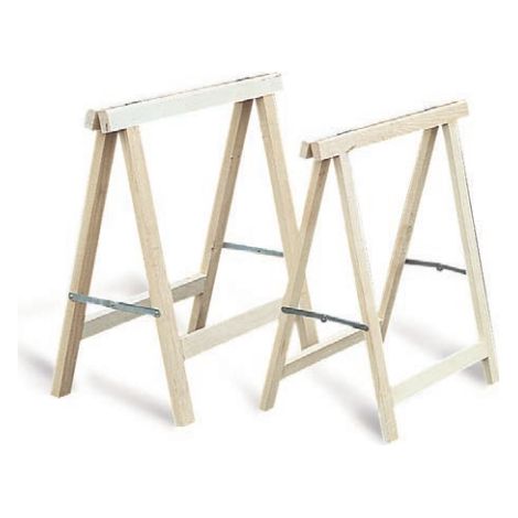 Cavalletto pieghevole in frassino 80 x 80 sez.55 x 30 bussola zincata pro MERCIER - 418