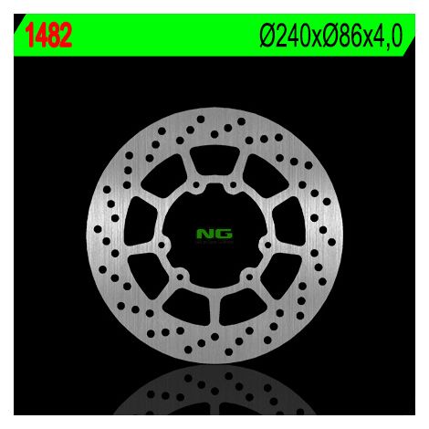 Disco de freno delantero NG para Yamaha WR 125R '09-'17, 240x86x4, 6x6,5 mm