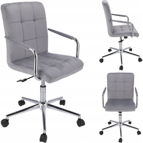 Sedia QUATRO, velluto grigio (1/5)