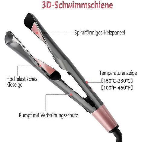Lisseur et fer à boucler 2 en 1 Remington, appareil multifonction Curl & Straight Confidence avec plaques incurvées pour lisser, boucler et onduler (1/4)