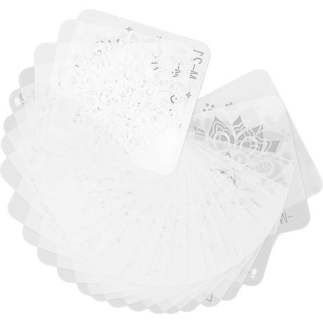 Pochoirs Mandala pour décor sur bois, pierre et meubles - 24 motifs créatifs DIY (1/5)
